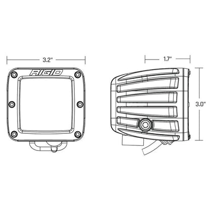 Suncoast Marine and Auto offers RIGID Industries D-Series Spot w/Amber Pro Lens - Pair [20252]