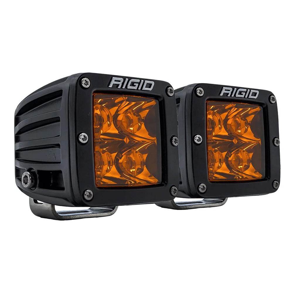 Suncoast Marine and Auto offers RIGID Industries D-Series Spot w/Amber Pro Lens - Pair [20252]