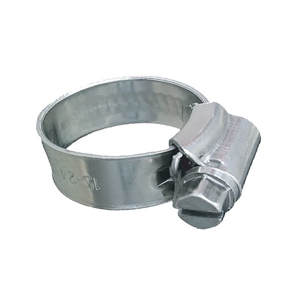 Suncoast Marine and Auto offers Trident Marine 316 SS Non-Perforated Worm Gear Hose Clamp - 3/8" Band - (3/4" 1-1/8") Clamping Range - 10-Pack - SAE Size 10 [705-0581]