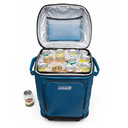 Suncoast Marine and Auto offers Coleman CHILLER 42-Can Soft-Sided Portable Cooler w/Wheels - Deep Ocean [2158120]