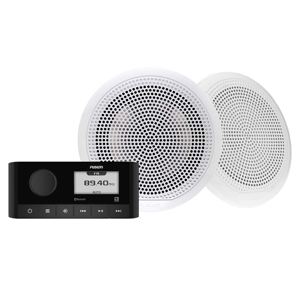 Suncoast Marine and Auto offers Fusion MS-RA60 6.5" EL Classic Speaker Kit - White Speakers [010-02405-51]