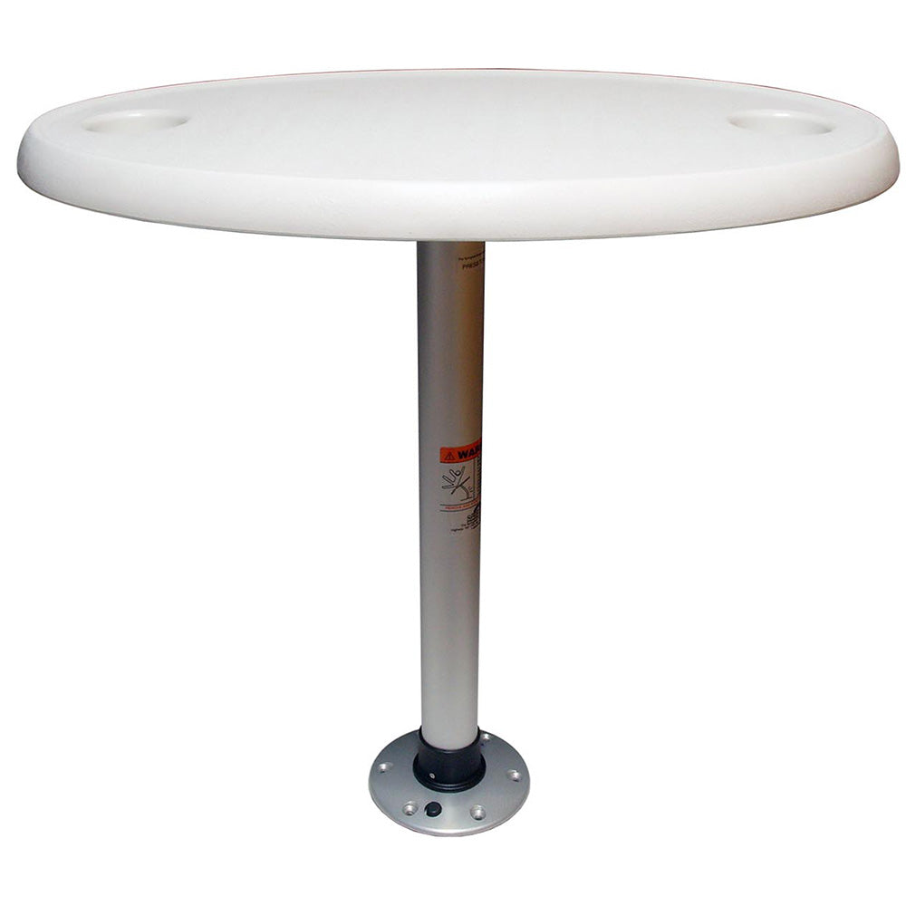 Suncoast Marine and Auto offers Springfield White Oval Table Package - 18" x 30" Threadlock [1690106]