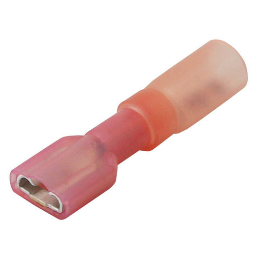 Suncoast Marine and Auto offers Pacer 22-18 AWG Heat Shrink Female Disconnect - 25 Pack [TDE18-250FI-25]