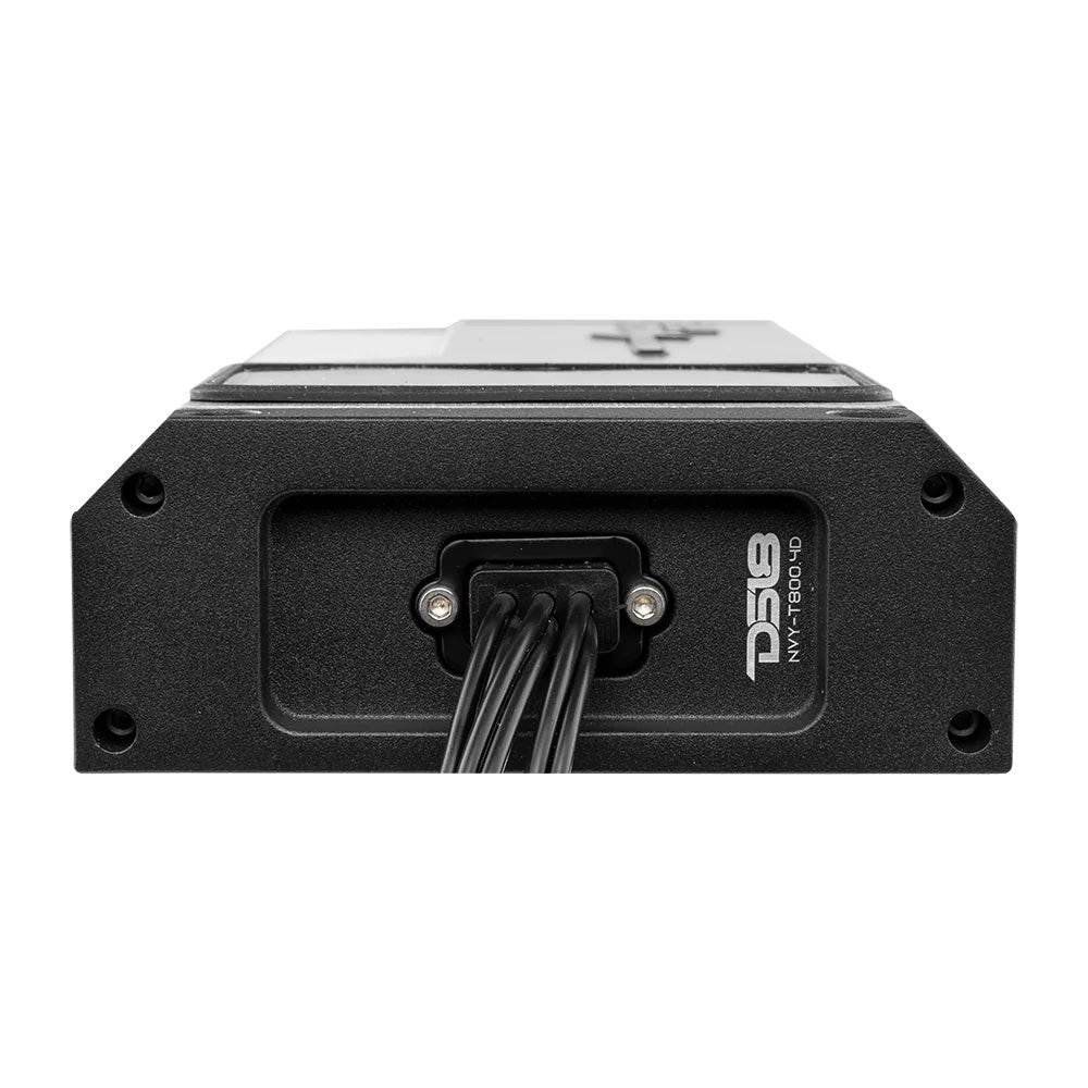 Suncoast Marine and Auto offers DS18 4-Channel Marine Waterproof Amplifier - Class D Full-Range - 4 Ohms 200x4 RMS [NVY-T800.4D]