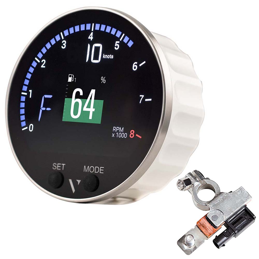 Suncoast Marine and Auto offers Veratron 85mm (3-3/8") VMH-35S Multifunction Gauge w/Voltage Dependent (0-5V) Sensor Input Battery Sensor [B00143502]