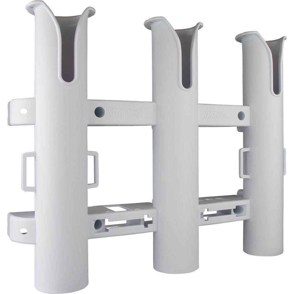 Suncoast Marine and Auto offers Sea-Dog Triple Threat Three Pole Rod Holder - White [325032-1]