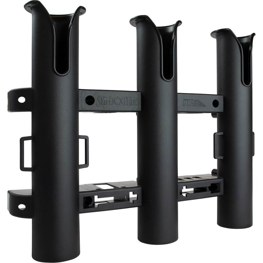 Suncoast Marine and Auto offers Sea-Dog Triple Threat Three Pole Rod Holder - Black [325033-1]