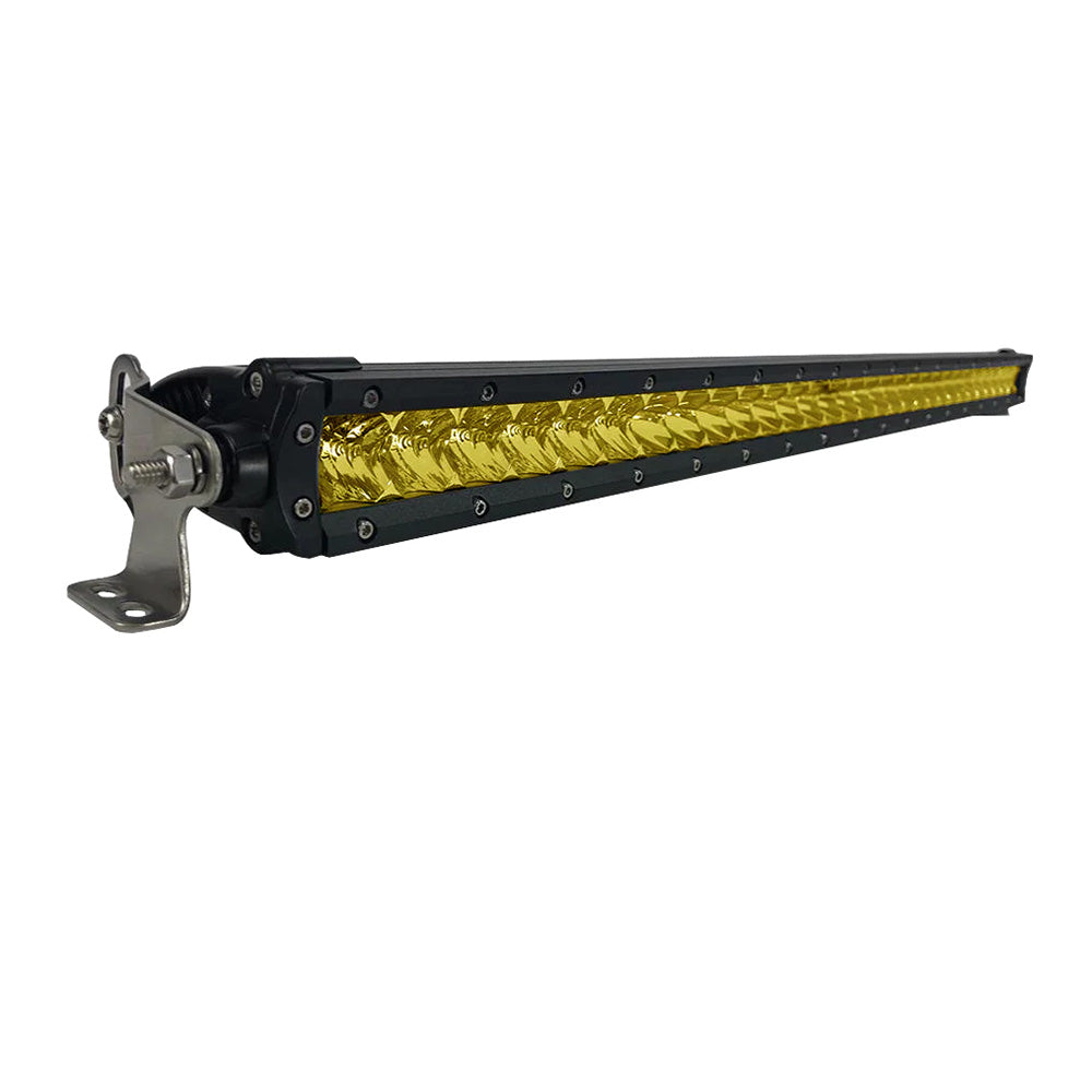 Suncoast Marine and Auto offers Black Oak 30" Yellow Lens Single Row LED Light Bar - Combo Optics - Black Housing - Pro Series 3.0 [30Y-S5OS]