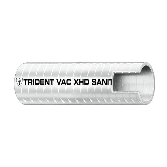 Suncoast Marine and Auto offers Trident Marine 1" VAC XHD Sanitation Hose - Hard PVC Helix - White - Sold by the Foot [148-1006-FT]