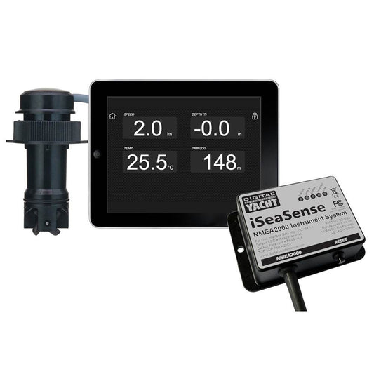 Suncoast Marine and Auto offers Digital Yacht iSeaSense Wireless Speed Depth Temp Pack [ZDIGISSPK1]