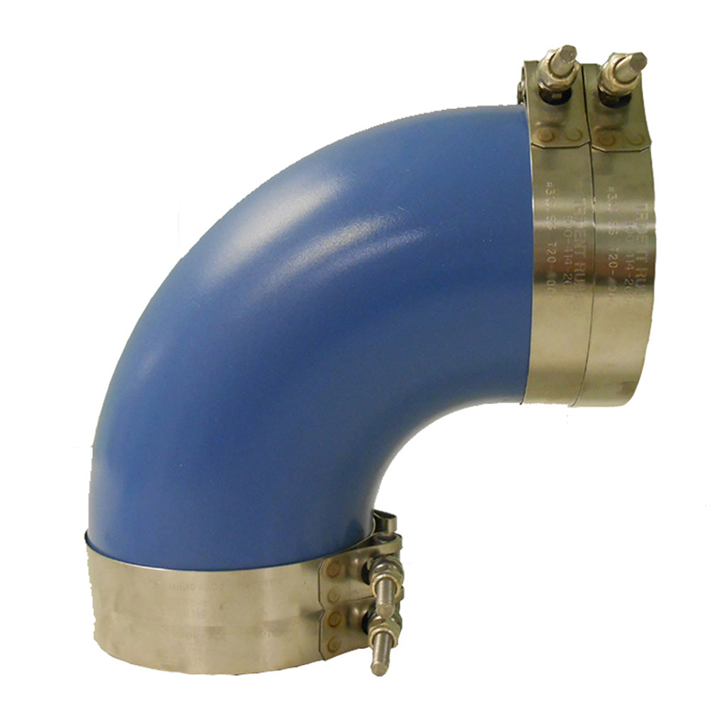 Suncoast Marine and Auto offers Trident Marine 3" ID 90-Degree Blue Silicone Molded Wet Exhaust Elbow w/4 T-Bolt Clamps [290V3000-S/S]