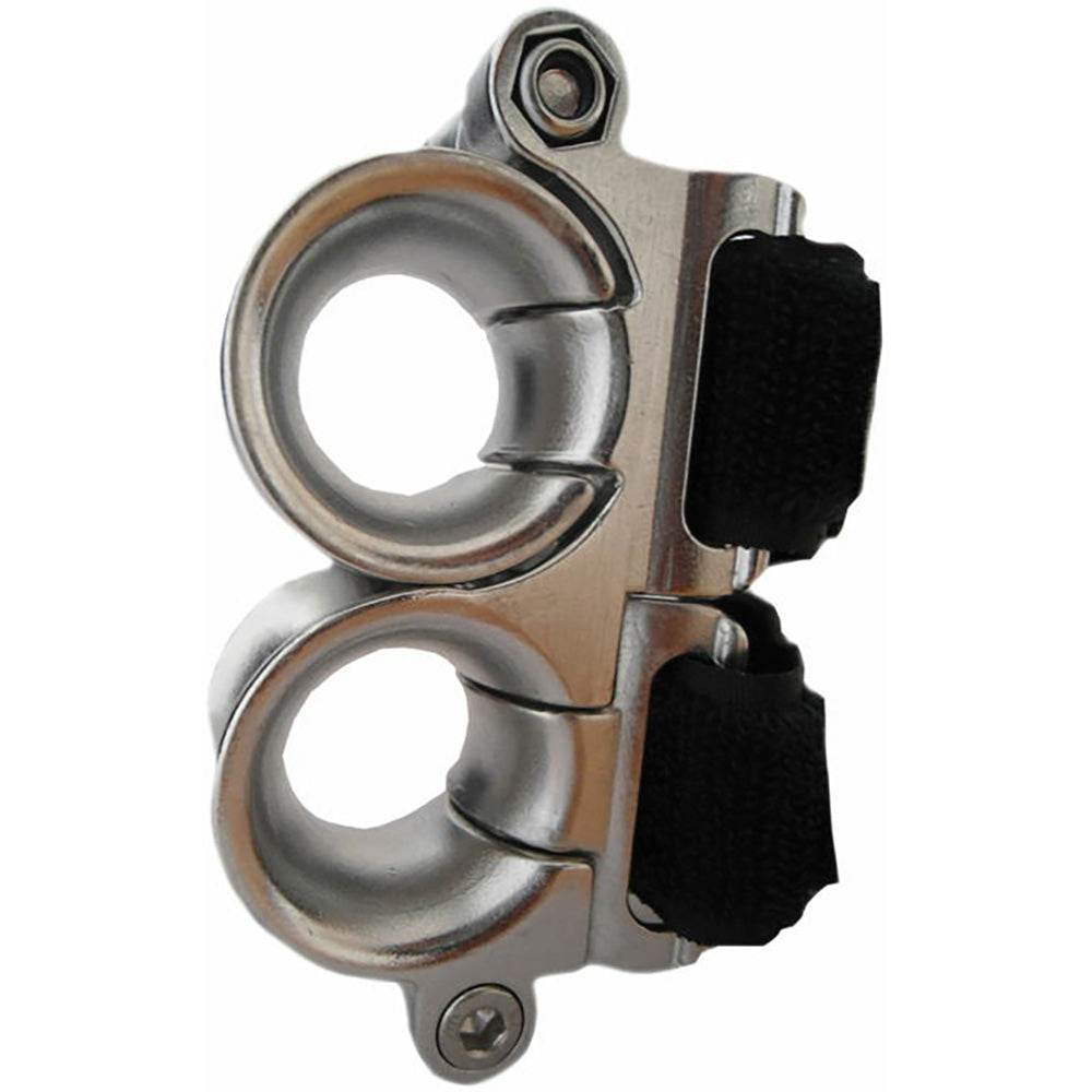 Suncoast Marine and Auto offers Wichard Double Fairlead - 25mm Diameter Stanchion w/Webbing - Velcro Stipe [20220]