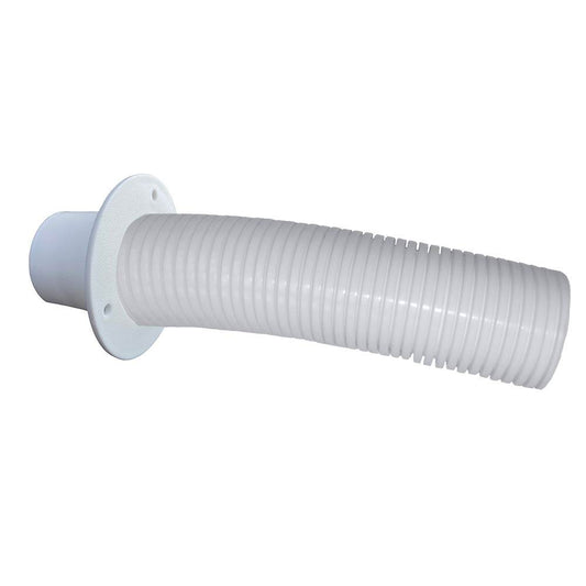 Suncoast Marine and Auto offers Trident Marine 10 White Stern Flex Hose w/Transom Flange [TFK-10W]