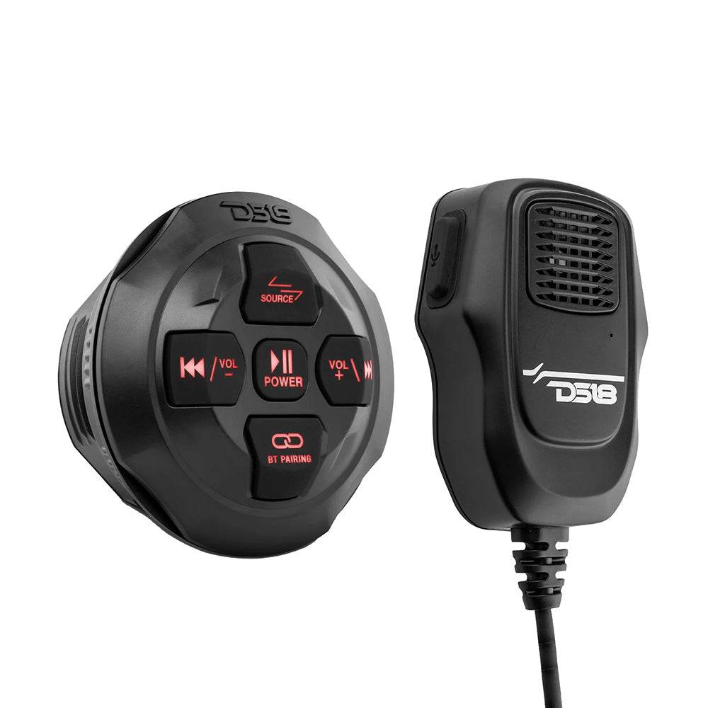 Suncoast Marine and Auto offers DS18 Waterproof Universal Bluetooth Streaming Audio Receiver w/Controller Microphone [BTRCRMIC]