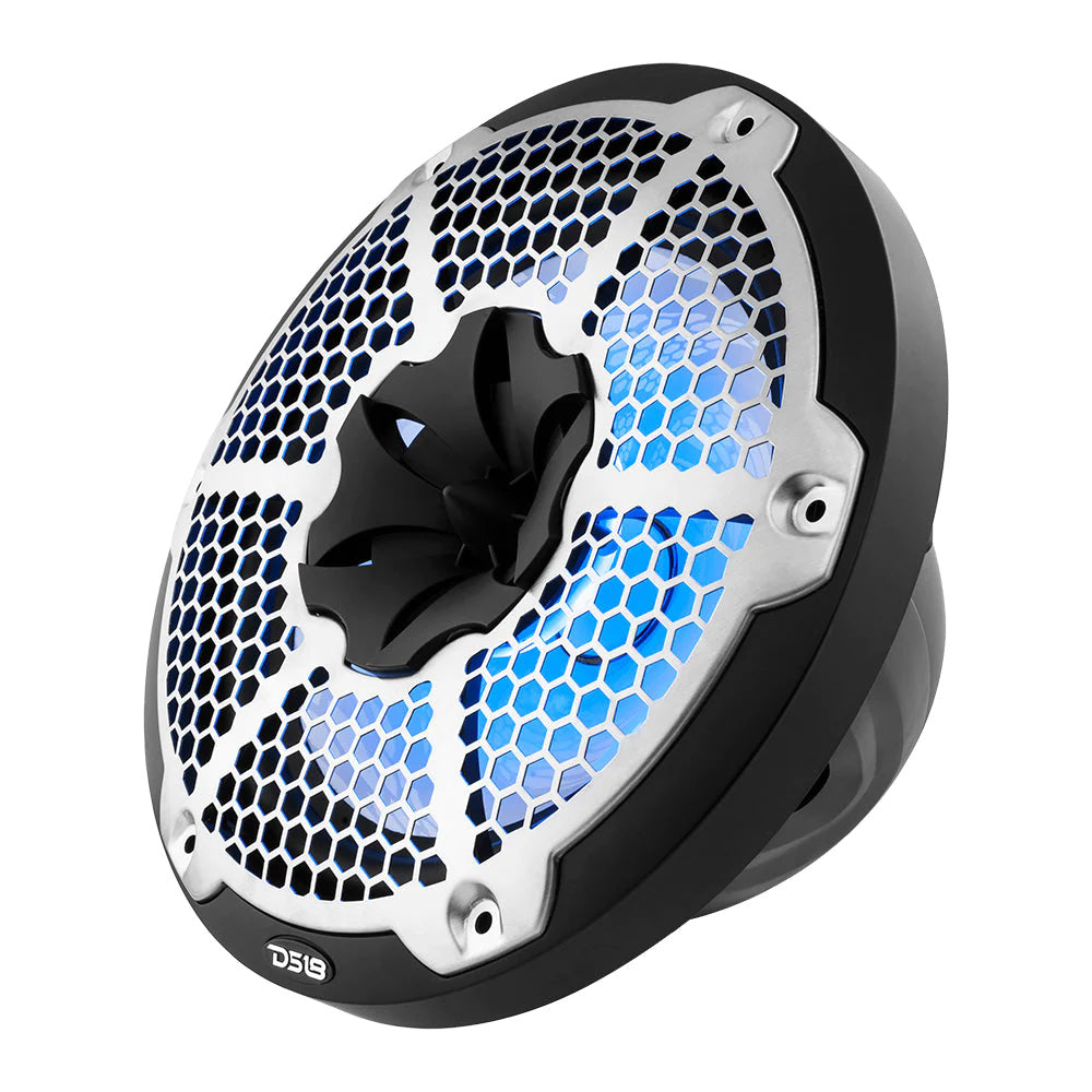 Suncoast Marine and Auto offers DS18 HYDRO 10" 2-Way Speakers w/Bullet Tweeter Integrated RGB LED Lights - Black [NXL-10M/BK]