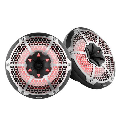 Suncoast Marine and Auto offers DS18 HYDRO 10" 2-Way Speakers w/Bullet Tweeter Integrated RGB LED Lights - Black [NXL-10M/BK]