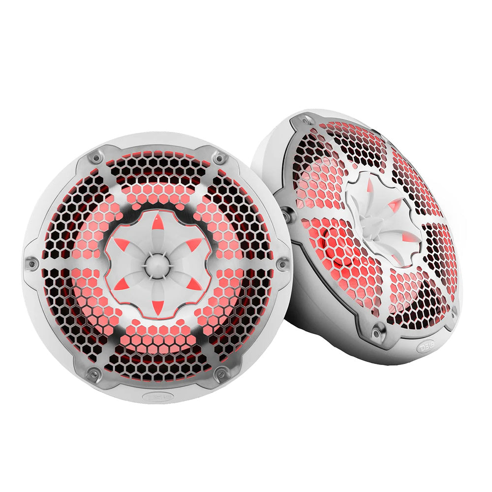 Suncoast Marine and Auto offers DS18 HYDRO 10" 2-Way Speakers w/Bullet Tweeter Integrated RGB LED Lights - White [NXL-10M/WH]