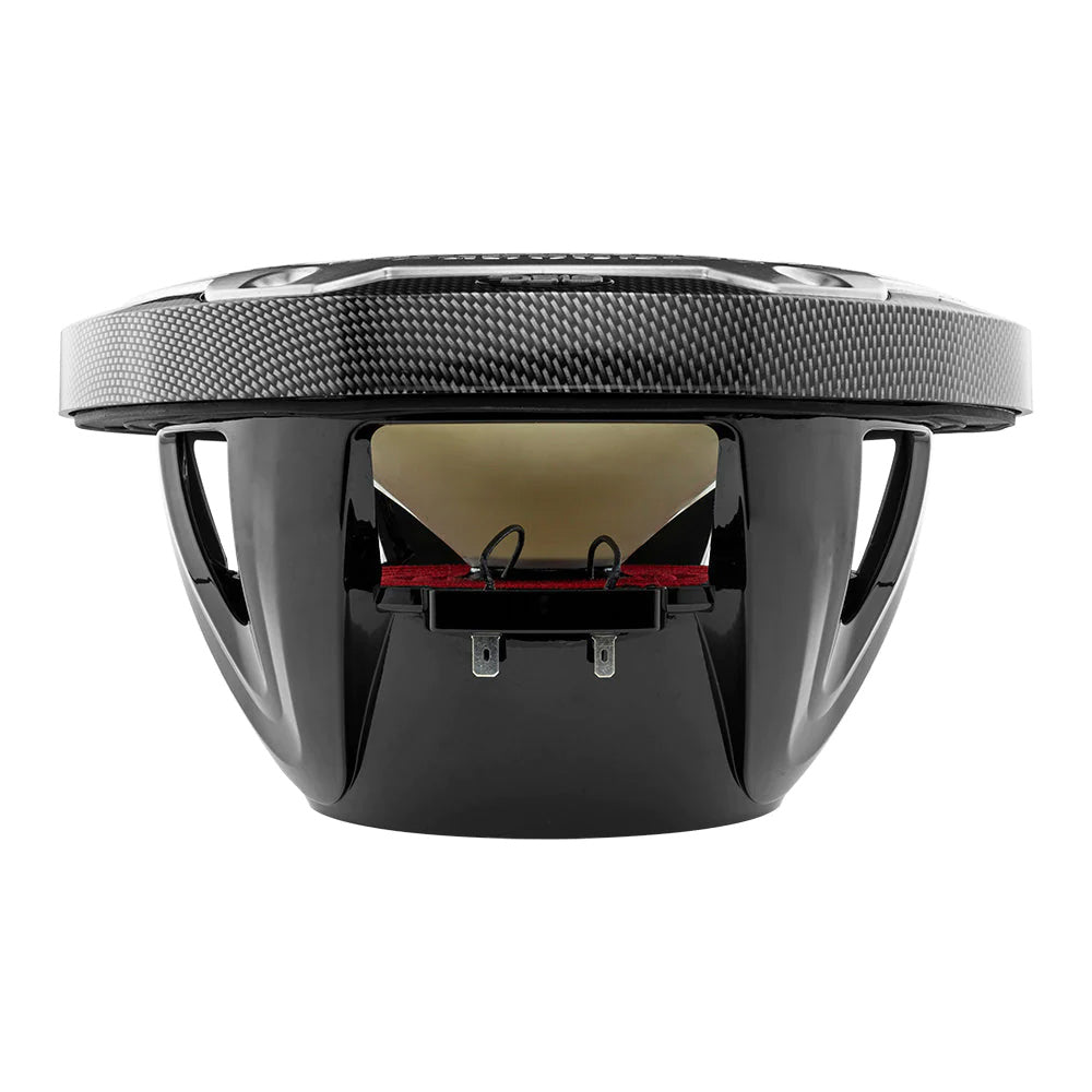 Suncoast Marine and Auto offers DS18 HYDRO 10" 2-Way Speakers w/Bullet Tweeter Integrated RGB LED Lights - Carbon Fiber [CF-10M]