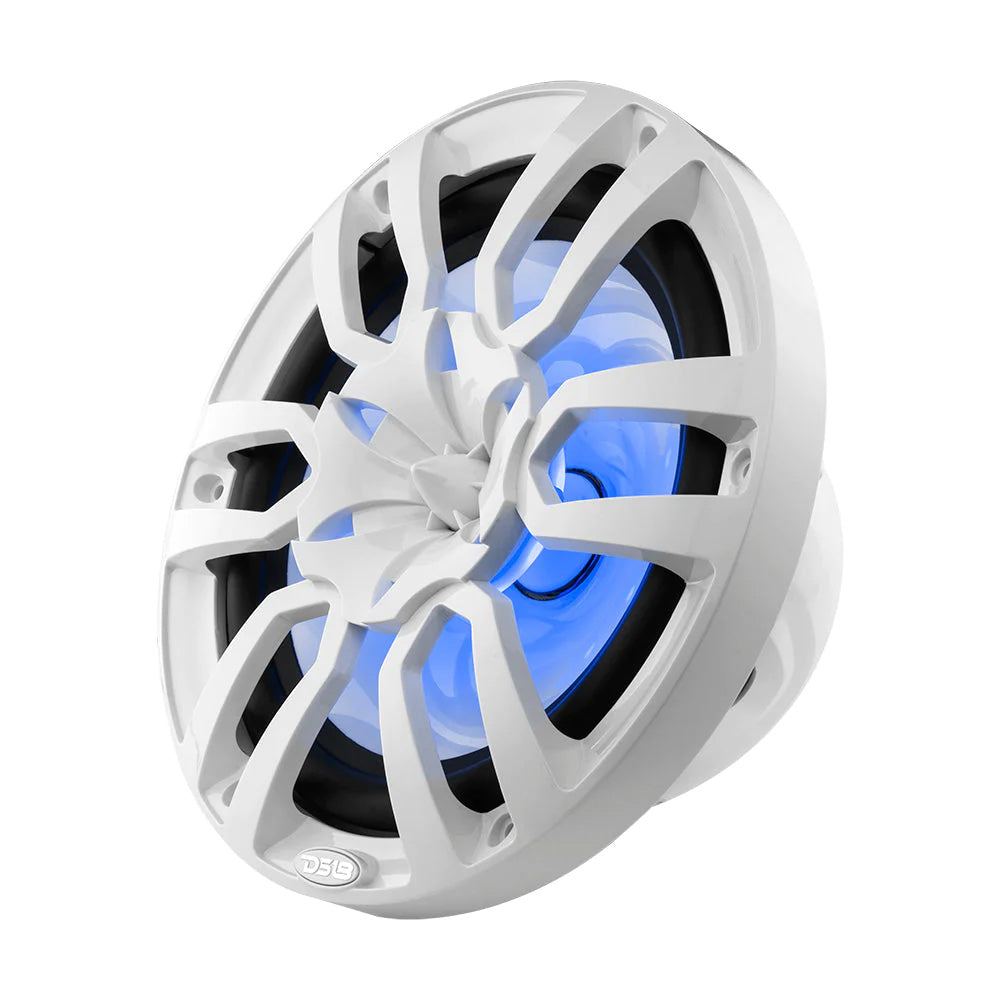 Suncoast Marine and Auto offers DS18 HYDRO 10" 2-Way Marine Speakers w/Bullet Tweeters Integrated RGB LED Lights - White [NXL-10/WH]