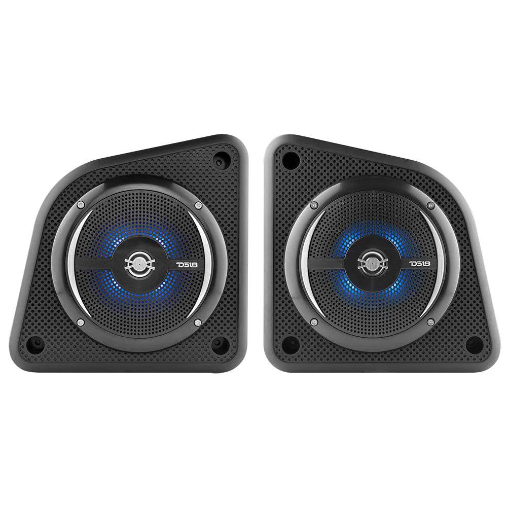 Suncoast Marine and Auto offers DS18 Universal Shallow Enclosure w/100W Marine Speaker - Black [EN6SLIM/BK]