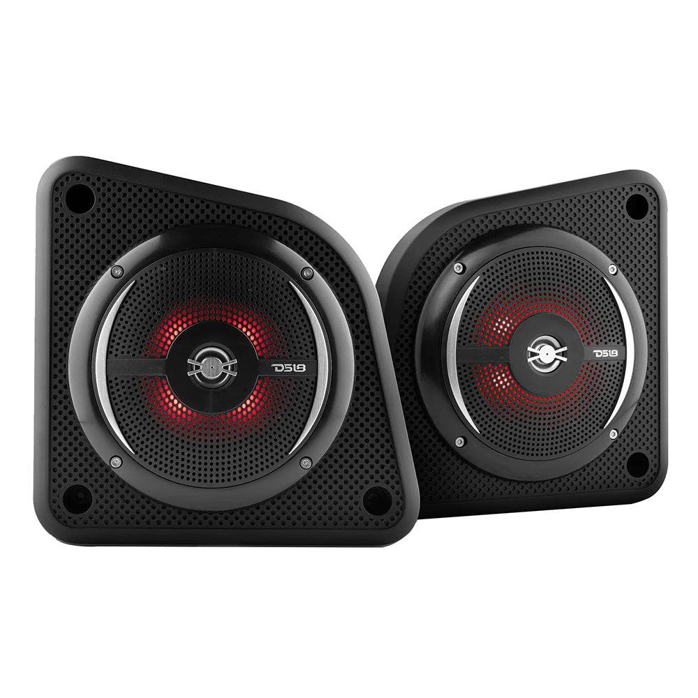 Suncoast Marine and Auto offers DS18 Universal Shallow Enclosure w/100W Marine Speaker - Black [EN6SLIM/BK]