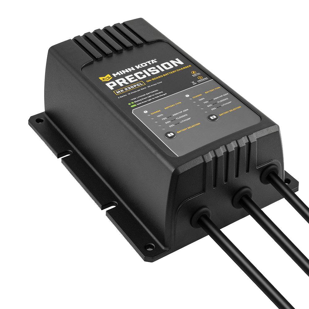 Suncoast Marine and Auto offers Minn Kota On-Board Precision Charger MK-230 PCL 2 Bank x 15 AMP LI Optimized Charger [1832304]