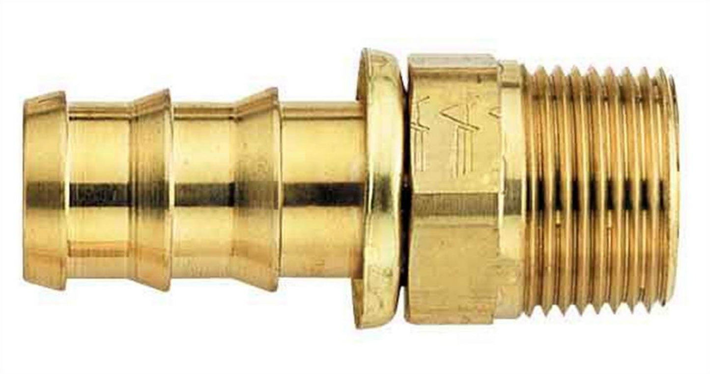 #6 Socketless Hose To 3/8 Male Pipe Fitting (AERFBM1202) - Suncoast Marine & Auto Supply 