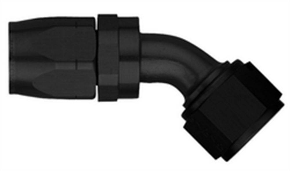 #10 45 Deg Hose End Black (AERFCM4424) - Suncoast Marine & Auto Supply 