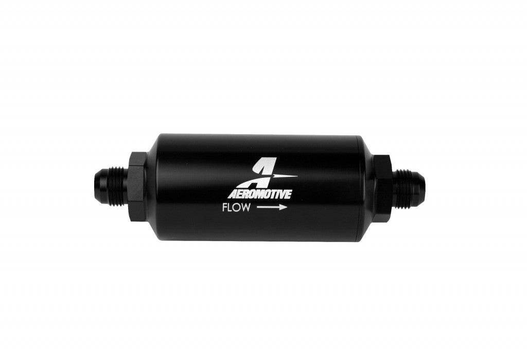 Suncoast Marine and Auto offers 6an Inline Fuel Filter 10 Micron 2in OD Black (12345)