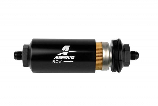 Suncoast Marine and Auto offers 6an Inline Fuel Filter 10 Micron 2in OD Black (12347)