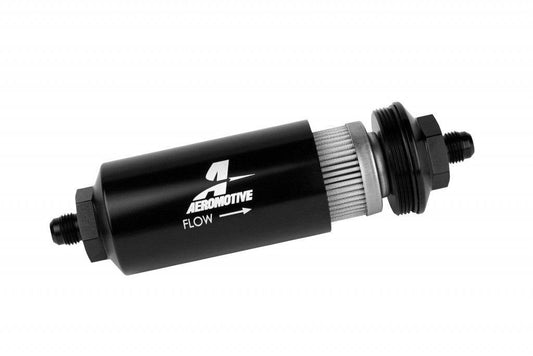 Suncoast Marine and Auto offers 6an Inline Fuel Filter 40 Micron 2in OD Black (12348)