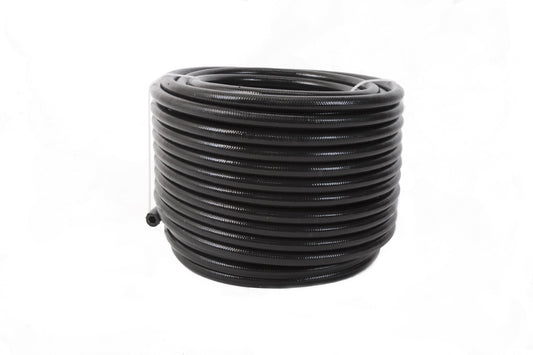 Suncoast Marine and Auto offers 6an PTFE S/S Braided Hose 20ft Black Jacketed (15336)