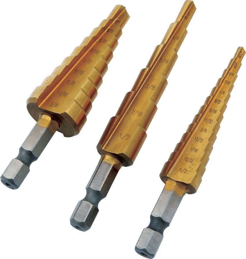 Suncoast Marine and Auto offers Step Drill Set 3pc (ALL11040)