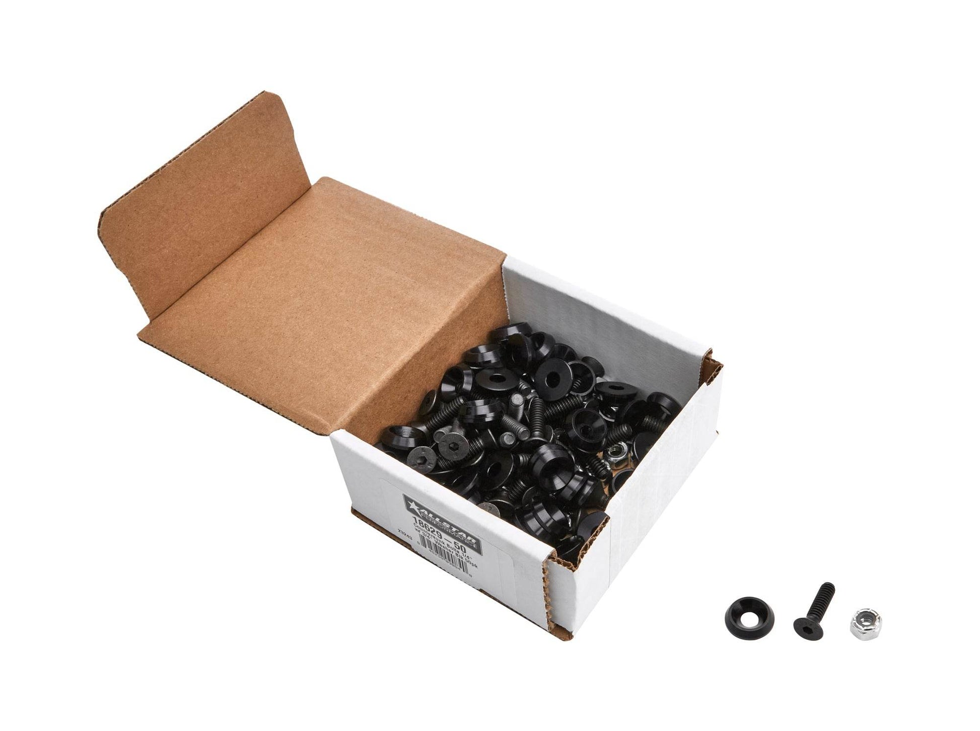 Suncoast Marine and Auto offers Countersunk Bolts 1/4in w/ 3/4in Washer Blk 50pk (ALL18629-50)