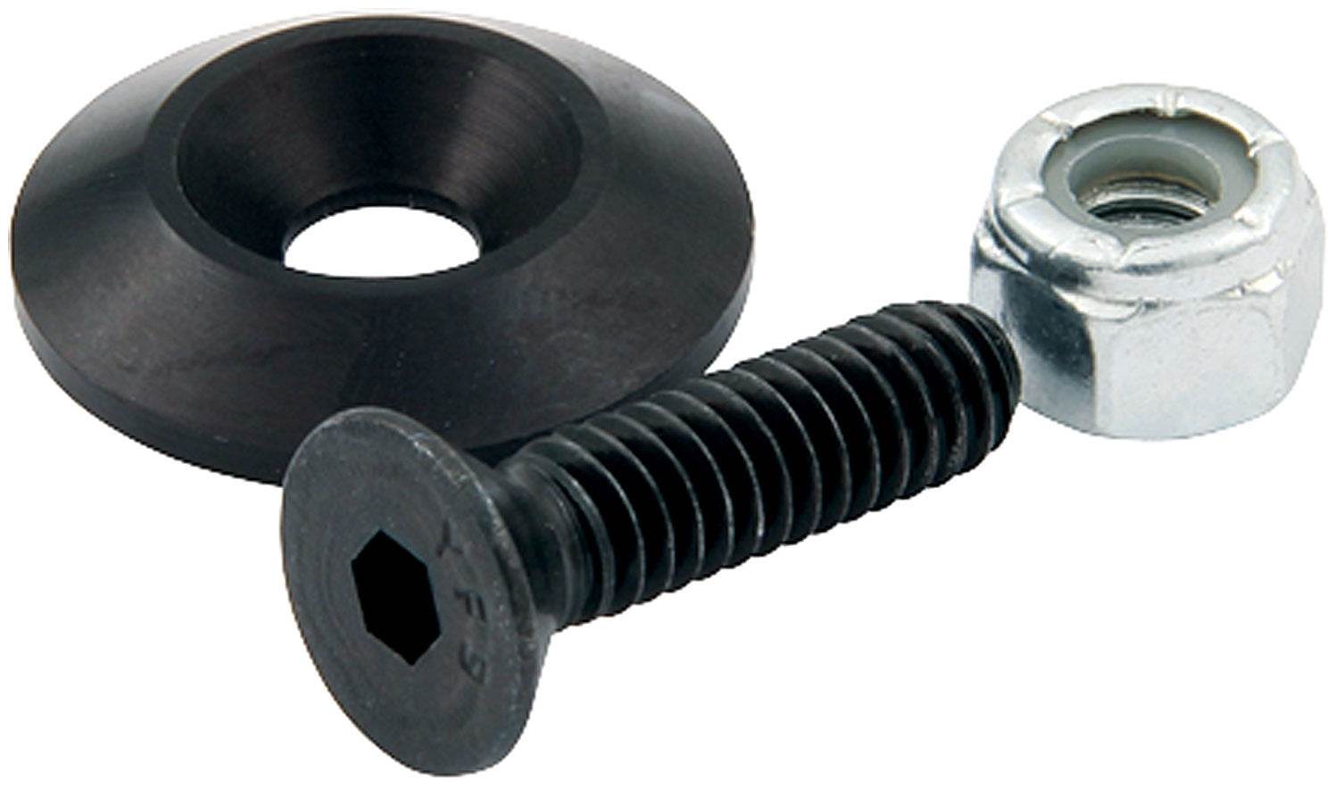 Countersunk Bolts #10 w/1in Washer Black 50pk (ALL18631-50) - Suncoast Marine & Auto Supply 