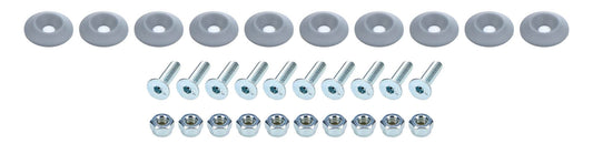 Suncoast Marine and Auto offers Countersunk Bolt Kit Silver 10pk (ALL18685)