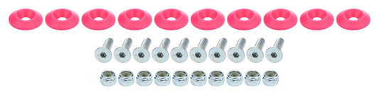 Suncoast Marine and Auto offers Countersunk Bolt Kit Pink 10pk (ALL18686)