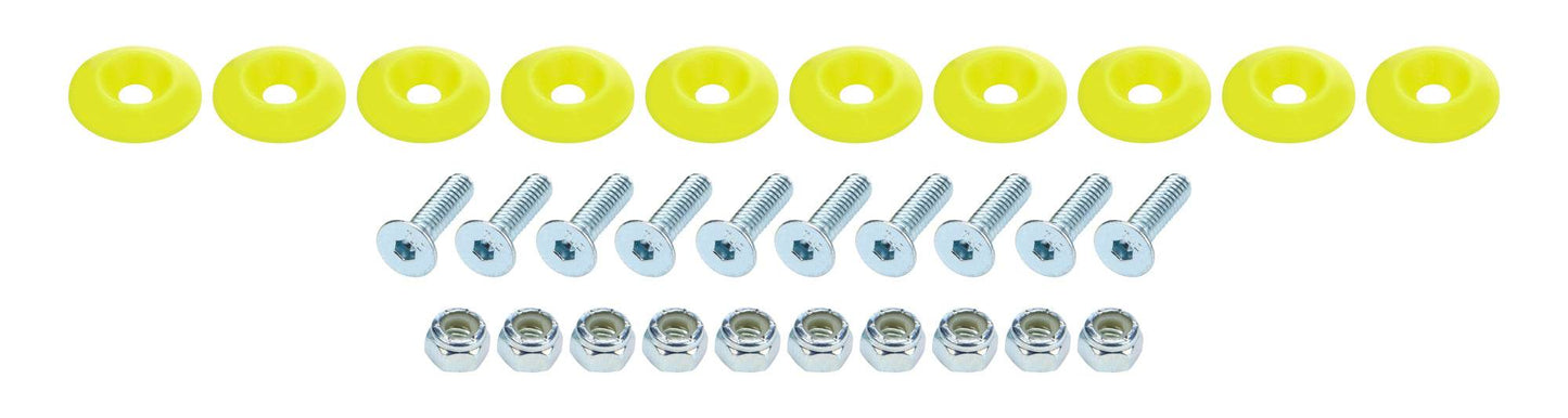 Suncoast Marine and Auto offers Countersunk Bolt Kit Fluorescent Yellow 10pk (ALL18688)