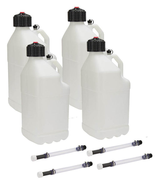 Suncoast Marine and Auto offers Utility Jug 5 Gal w/ Filler Hose Clear 4pk (ALL40120-4)