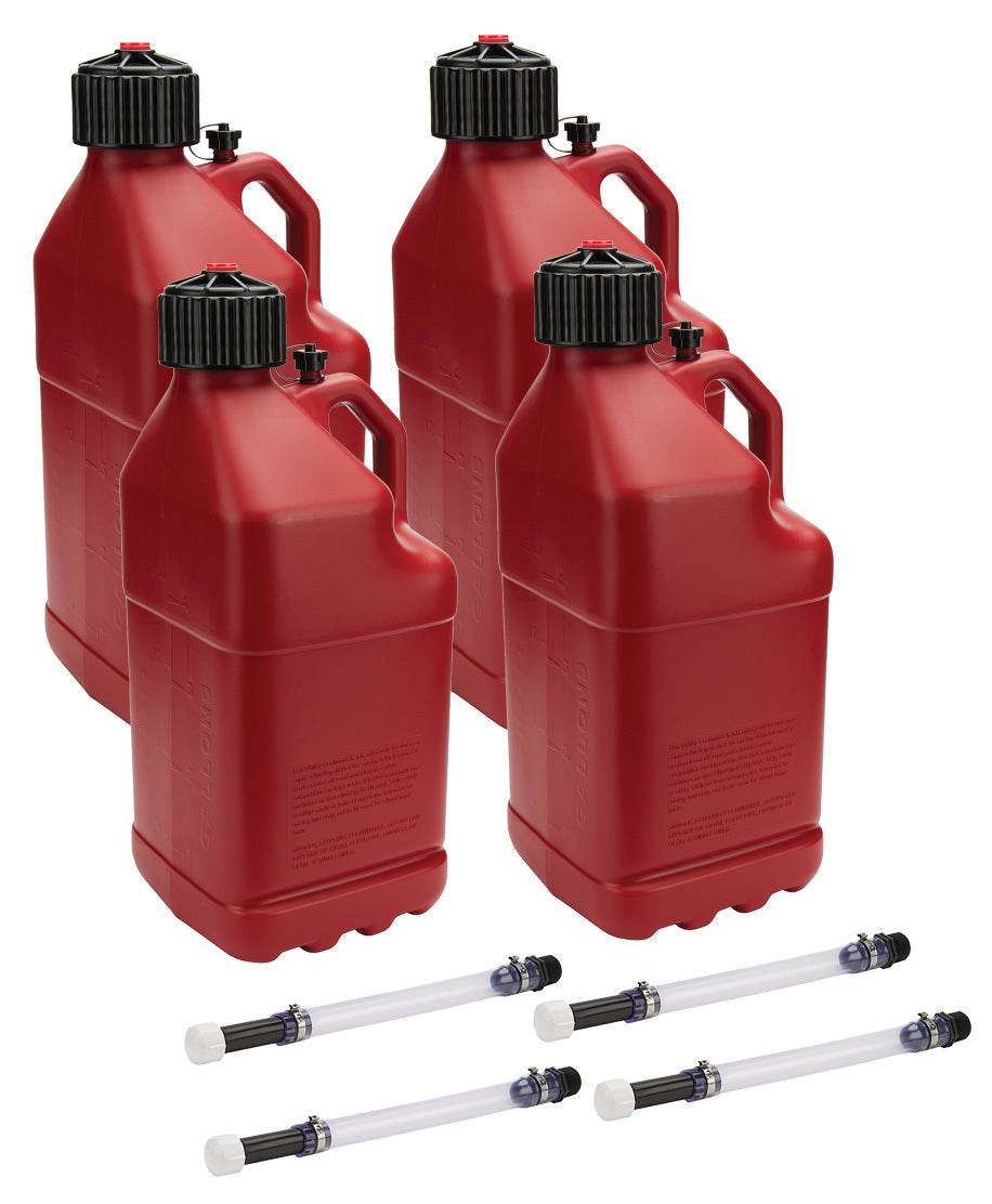 Suncoast Marine and Auto offers Utility Jug 5 Gal w/ Filler Hose Red 4pk (ALL40121-4)