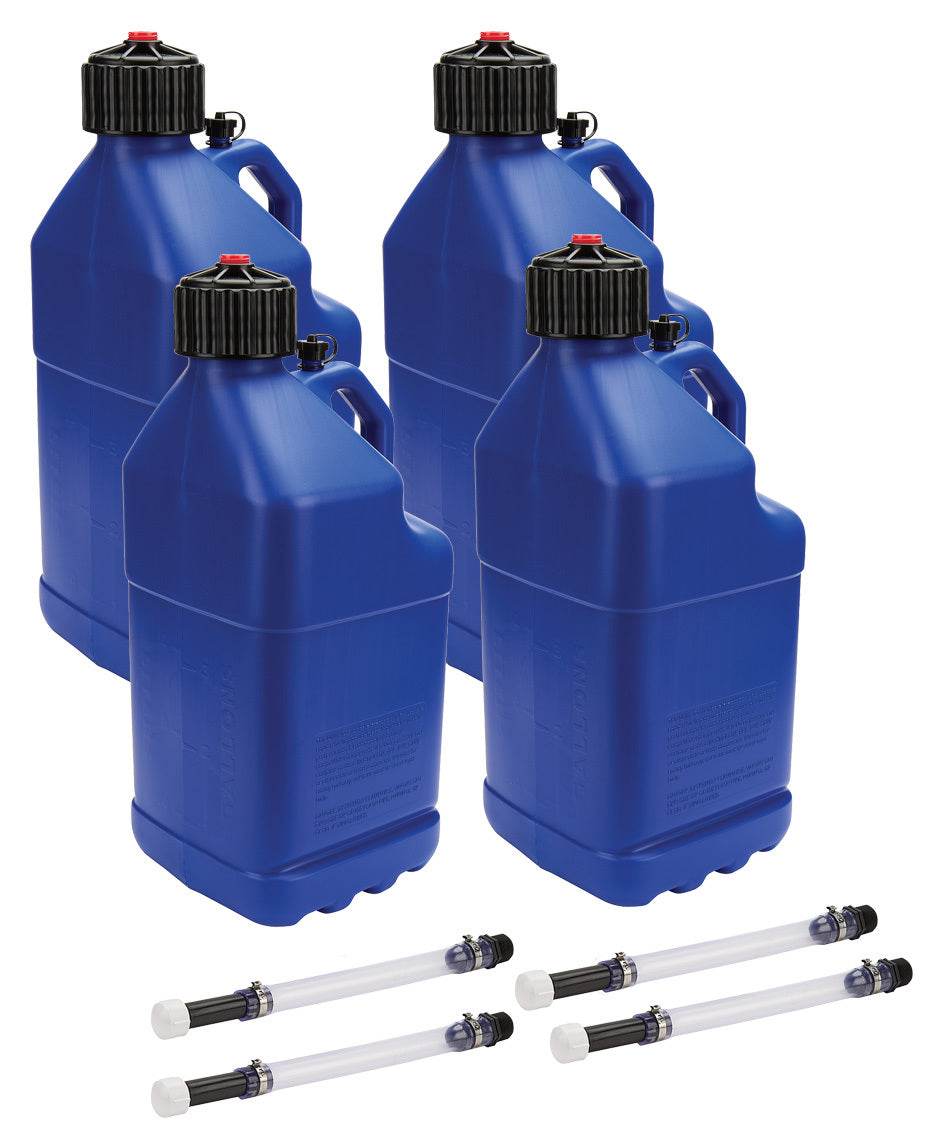 Suncoast Marine and Auto offers Utility Jug 5 Gal w/ Filler Hose Blue 4pk (ALL40122-4)