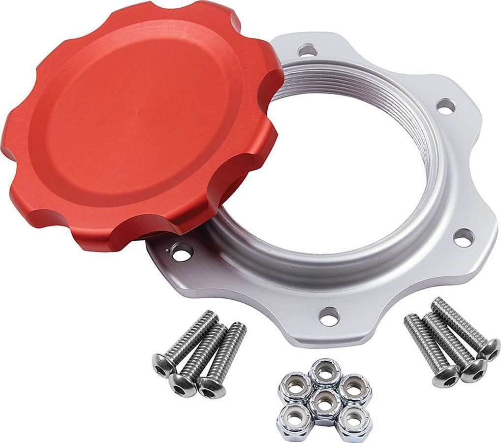 Suncoast Marine and Auto offers Fuel Cell Cap and Bung JAZ 6-Bolt Red (ALL40134)