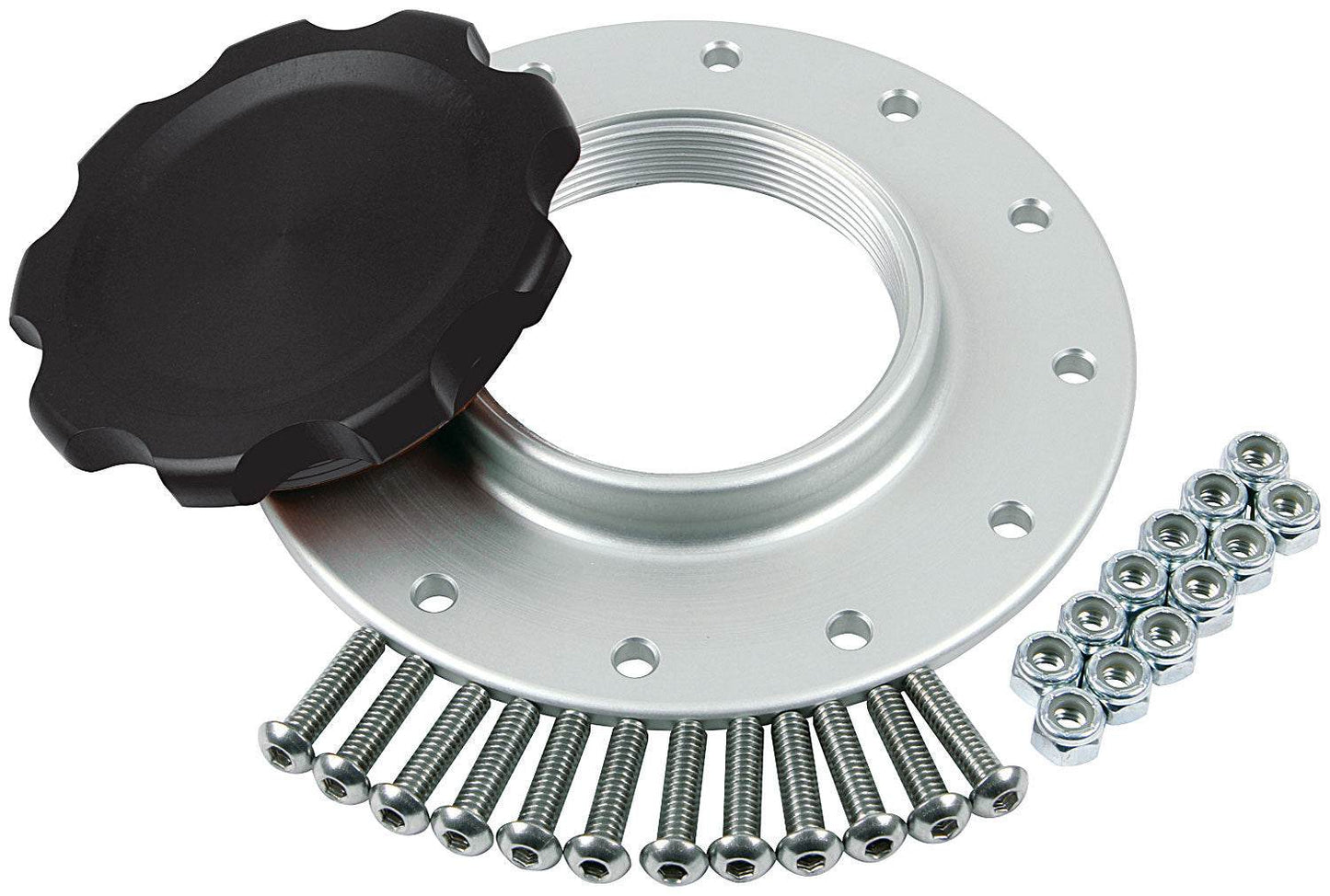 Suncoast Marine and Auto offers Fuel Cell Cap and Bung RCI/JAZ 12-Bolt Black (ALL40136)