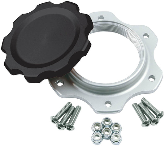 Suncoast Marine and Auto offers Fuel Cell Cap and Bung JAZ 6-Bolt Black (ALL40137)