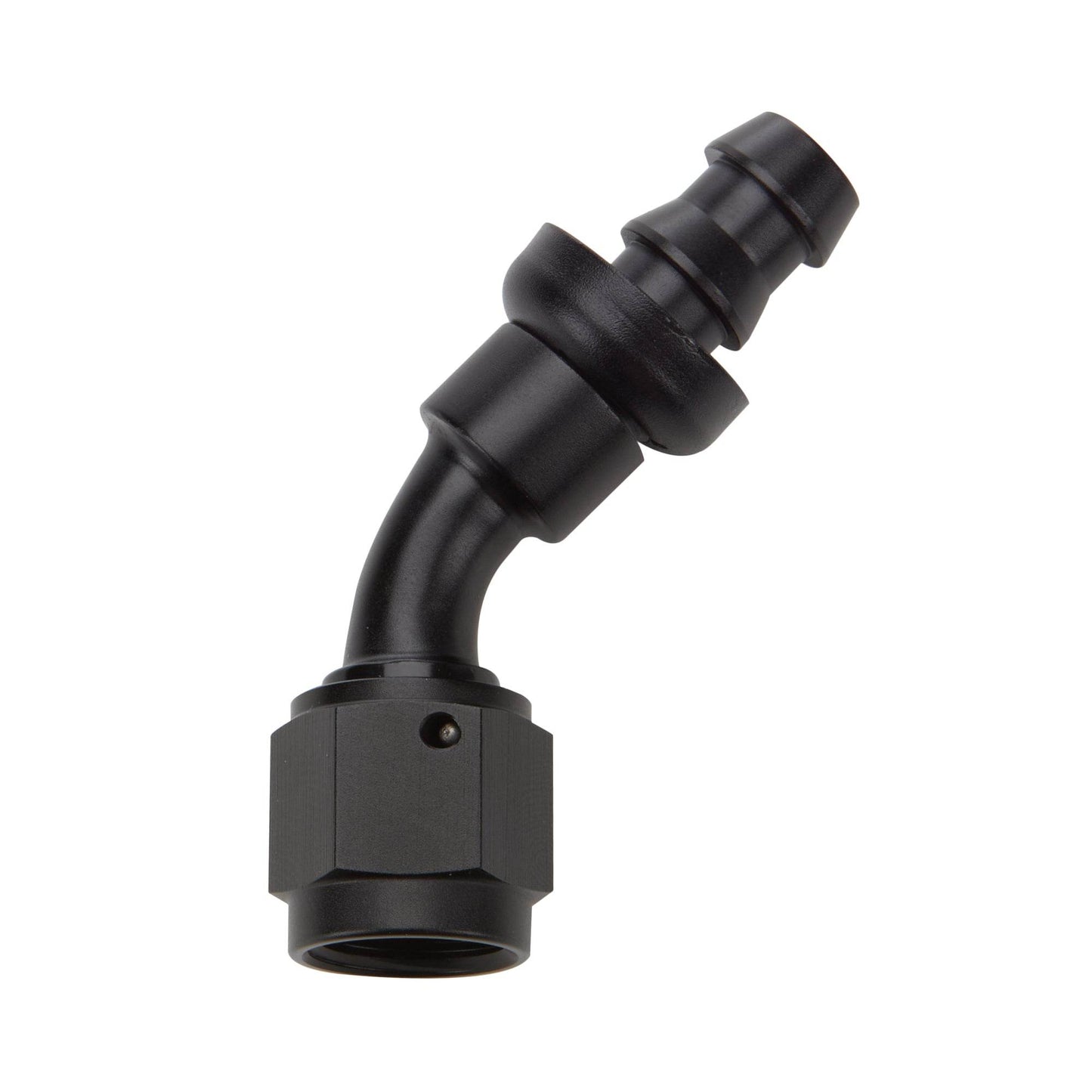 Suncoast Marine and Auto offers Pushlock Hose End Black 45 Deg Elbow -4 (ALL49431)