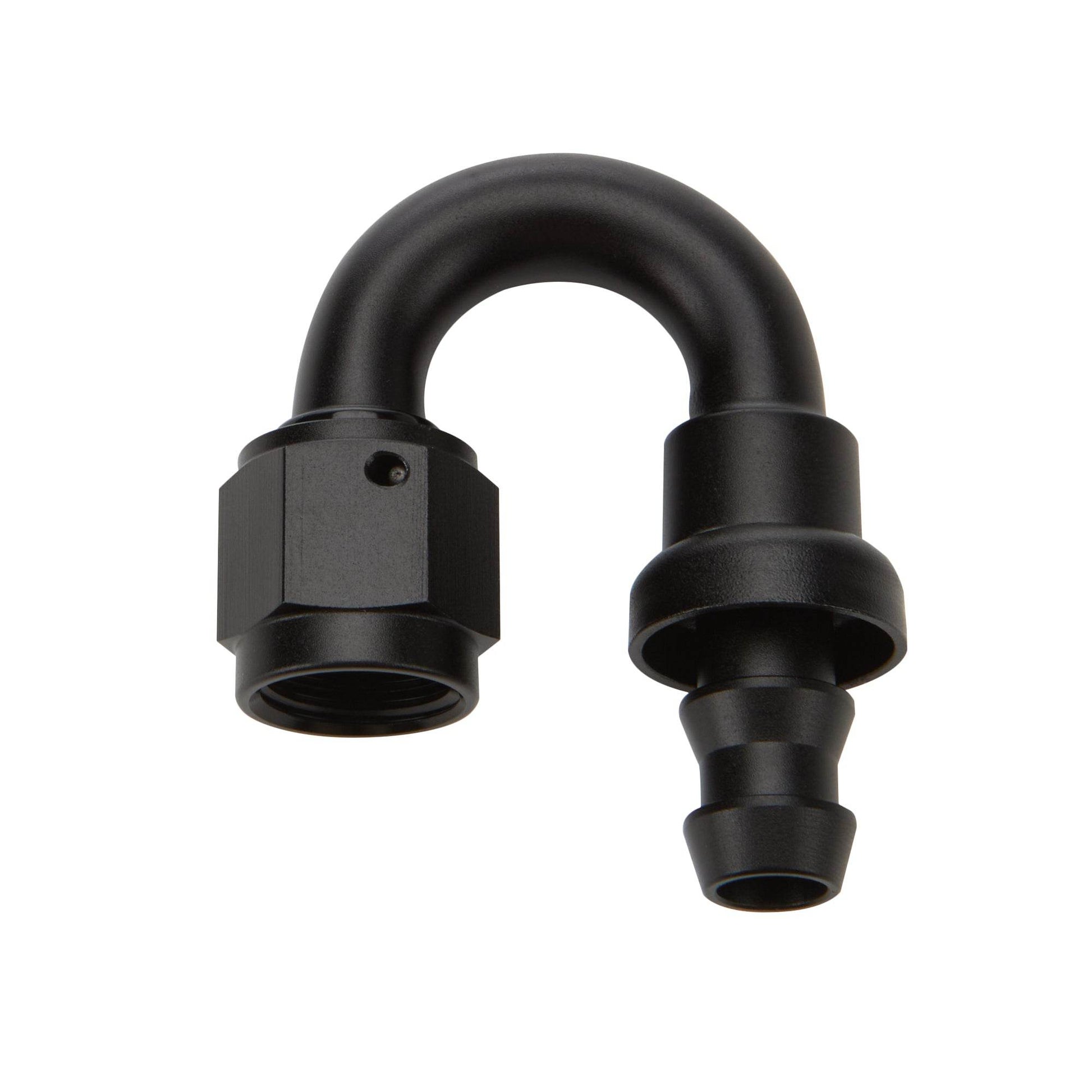 Suncoast Marine and Auto offers Pushlock Hose End Black 180 Deg Elbow -8 (ALL49483)