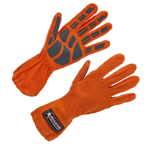 Suncoast Marine and Auto offers Driving Gloves Non-SFI Outseam S/L SM Orange (ALL913041)