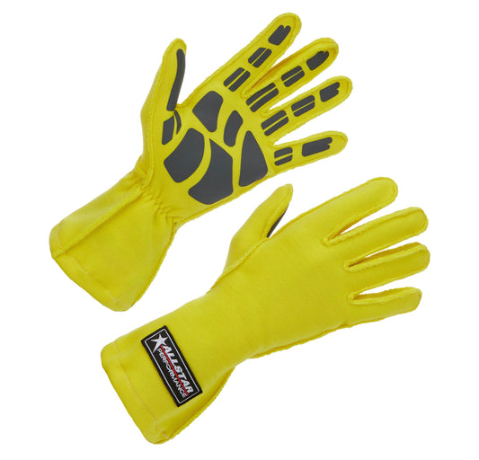 Suncoast Marine and Auto offers Driving Gloves Non-SFI Outseam S/L SM Yellow (ALL913091)