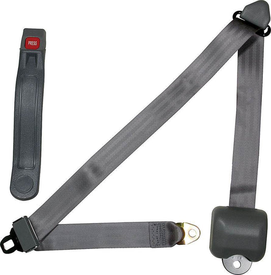 Suncoast Marine and Auto offers Seat Belt Retractable 3pt Gray (ALL98116)