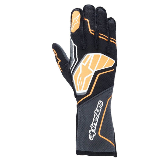 Suncoast Marine and Auto offers Glove Tech-1 ZX V4 Blk / Flou Orange 2X-Large (3550224-156-2XL)